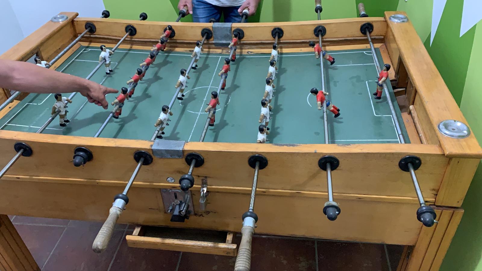 Foto: Futbolín con el que se disputará el campeonato